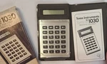 Texas Instruments Slimeline Ti-1030 Calculator /w Original Case And Manual. Fixed Price $10.00.