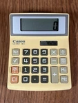 Canon Calculator Mini Solar Power Model Ls-81z Works Retro. Fixed Price $9.99.