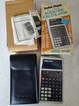 Radioshack Realistic Ec-281 Handheld Electronic Calculator W Box, Manual & Case. Fixed Price $29.97.