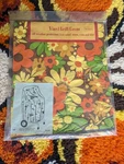 Vintage 1970s Sears Flower Power Vinyl Grill Cover Nos Sealed Package. Fixed Price $189.00.
