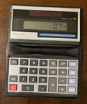 Vintage Sharp Elsi Mate El-351 Calculator Foldable In Case Solar Powered. Fixed Price $3.99.