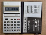 Sharp Elsi Mate El-407 Credit Card Size Calculator Clean & Working Well. Fixed Price $8.00.