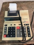 Vintage 12 Digit Panasonic Electric Printing Calculator Model Jb-656 Np. Fixed Price $30.00.