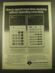 1976 Rockwell 14rd And 44rd Calculators Ad - Spend More Time Studying. Fixed Price $17.99.