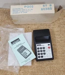 Montgomery Ward P202 Vintage Memory Electronic Calculator Complete In Box. Fixed Price $22.00.