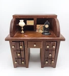 Vintage Sears Roll Top Desk 7 Piece Coaster Set Barware No. 8199. Fixed Price $15.00.