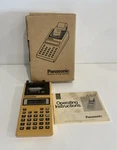 Panasonic Je-610p-sil Vintage Printing Calculator With Box + Manual Good Cond.. Fixed Price $3.59.