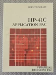 Hp-41c Application Pac Financial Decisions 00041-15004. Fixed Price $71.85.