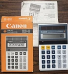 Vintage 1984 Canon Ks-8 Solar Electronic Calculator In Original Box W/directions. Fixed Price $18.99.