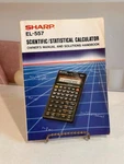 Sharp Electronics El-557 Scientific Calculator Manual And Handbook 1989. Fixed Price $12.79.