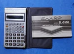 Sharp El-5103 Vintage Calculator With Case And Manual (not Working). Fixed Price $59.99.