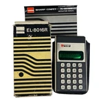 Vintage 1970s Sharp Elsi Mate El-8016r Pocket Calculator Korea With Case. Tested. Fixed Price $15.00.