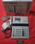 Vintage Texas Instruments Ti-5034 Printing Desktop Calculator With Paper Roll. Fixed Price $37.99.