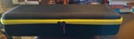 Khanka Hard Travel Case Black With Neon Yellow Green Trim - 17" X 7-1/2". Fixed Price $19.00.