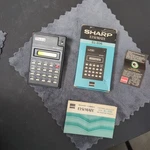 Sharp Vintage Calculator Elsi Mate El-206 In Box W/ Booklet And Ad Tested. Fixed Price $9.60.