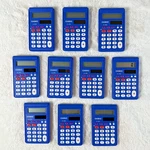 Lot Of 10 Casio Sl-450s Solar Pocket Calculators Study Cal Blue. Fixed Price $29.99.