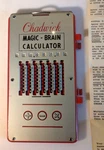 Chadwick Magic Brain Calculator; Vintage Pocket Calculator, Instructions, Box.. Fixed Price $9.00.
