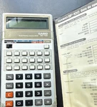 Casio Bf-100 Vintage Electronic Calculator With Case And Manual. Fixed Price $14.00.