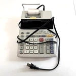 Sharp El-1801p Printing Calculator 12 Digit 2 Color Ribbon Printer - Turns On. Fixed Price $12.50.
