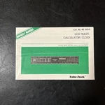 Radio Shack Manual Lcd Ruler/calculator/clock Instructions M1. Fixed Price $11.99.