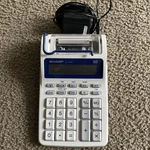 Vintage Sharp El-1701c / 12 Digit Calculator Printer Tested Works With Cord. Fixed Price $16.00.