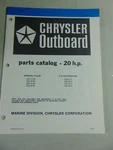 1981 Chrysler Outboard 20 Hp Parts Catalog 202 203 206 207 H1m B1m H1c B1c. Fixed Price $5.32.
