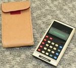 Vintage Commodore Gl-979d Calculator Electronic Solid State Green Line W/ Case. Fixed Price $98.88.