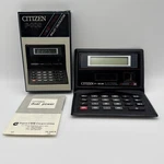 Vtg Citizen F-908 Wallet Calculator New Old Stock In Original Box 2-power Solar. Fixed Price $11.99.