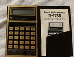 Rare: Texas Instruments Ti-1755 Calculator In Case With Manual Needs New Battery. Fixed Price $14.99.