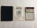 Panasonic Solar Powered Calculator Model Je-38ou Clear With Case And Manual. Fixed Price $29.99.