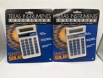 New 2x Texas Instruments Ti-506 Solar Calculator Sealed Vintage 1985 Nos. Fixed Price $16.50.