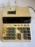 Vintage Canon P125-d Calculator With Adapter - Powers On, Untested. Fixed Price $9.99.