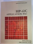 Hp-41c Application Pac Financial Decisions 00041-15004 For Hp-41 Calculators. Fixed Price $40.00.