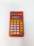 Vintage Red Texas Instruments Solar Calculator Mathmate No Cover - Works. Fixed Price $10.00.