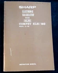 Vtg 1970s Sharp Electronic Calculator Instruction Manual Model El-160 29p. Fixed Price $9.99.