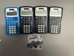 Lot Of 4 Texas Instruments Ti-30xiis Calculators W/extra Batteries & 3 Covers. Fixed Price $29.00.