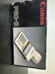 Canon P60-d Vintage Electronic Printing Calculator Gray White Japan With Box. Fixed Price $13.00.