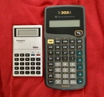 Rare Vintage Sanyo Lithium Power Calculator Cx1254 & Texas Instrument Ti-30xa. Fixed Price $24.99.