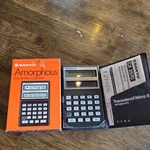 Vintage Sanyo Solar Calculator Amorphous Cell Cx2570 New Japan Collectible F. Fixed Price $19.99.