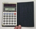 Sharp Elsi Mate El-326a Solar Cell Pocket Calculator & Case Tested Working Vtg. Fixed Price $14.39.