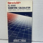 Vintage Sharp El-509d Scientific Calculator Owner's Manual & Solutions Handbook. Fixed Price $4.99.