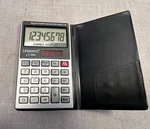 Vintage Unisonic Lc-584 Solar Power Lcd Calculator, Jumbo Display, W Cover Works. Fixed Price $9.99.