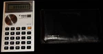 Vintage Calculator, Canon Card Lc, Handheld Electronic Lc-52 With Clark Case. Fixed Price $15.00.