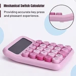 Mr. Pen Mechanical Switch Calculator - 12 Digit Large Lcd Display, Pink With Big. Fixed Price $17.97.