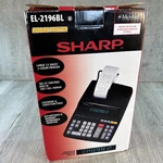 Sharp El-2196bl 12 Digit 2-color Printing Calculator New Large Desktop Ribbon. Fixed Price $64.95.