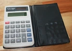 Vintage Radio Shack Ec-443 Solar Powered Calculator 1995 Black Vinyl Case. Fixed Price $12.00.