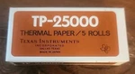 Vintage Texas Instruments Tp-25000 Thermal Paper Rolls Made In Taiwan New 5 Roll. Fixed Price $9.00.