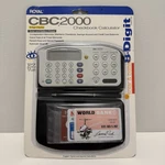 Royal Cbc2000 8 Digit Checkbook Calculator Solar/battery Wallet Read. Fixed Price $36.34.