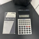 Vintage Rare Casio Scientific Calculator Fx-82l Fraction Electronic Works Case. Fixed Price $19.00.