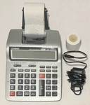 Casio Hr-100tm Printing Calculator With Power Ac Cord Grey Tested Working. Fixed Price $39.00.